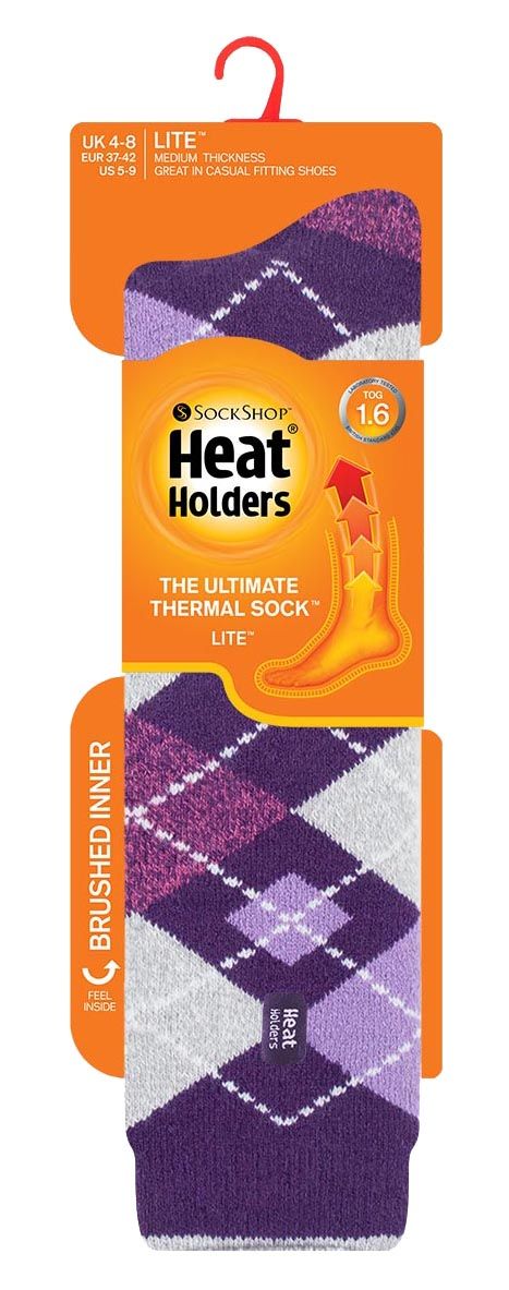 Gemusterte Thermo-Kniestrümpfe