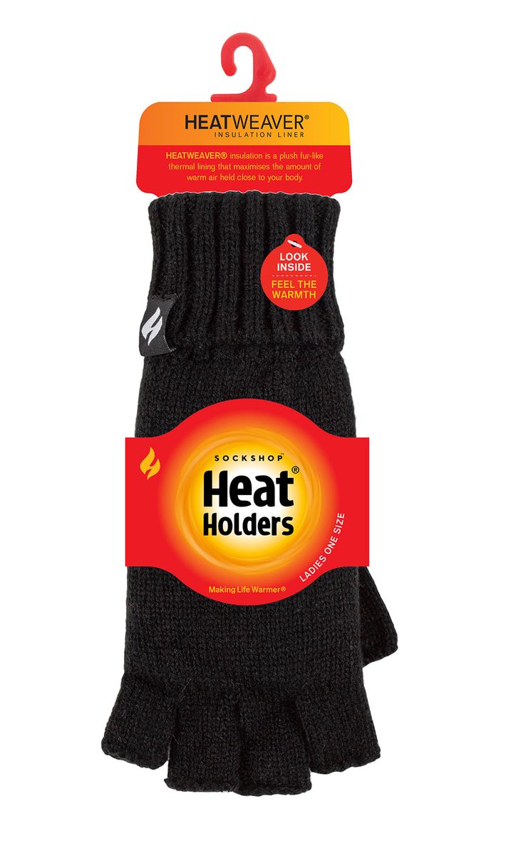 Gestrickte thermische fingerlose Handschuhe