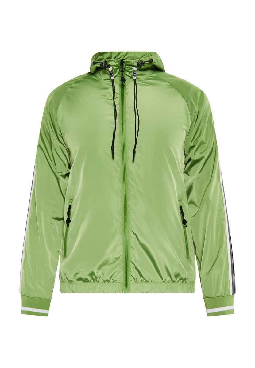 Hellgrüne Kapuzen Windbreaker Jacke