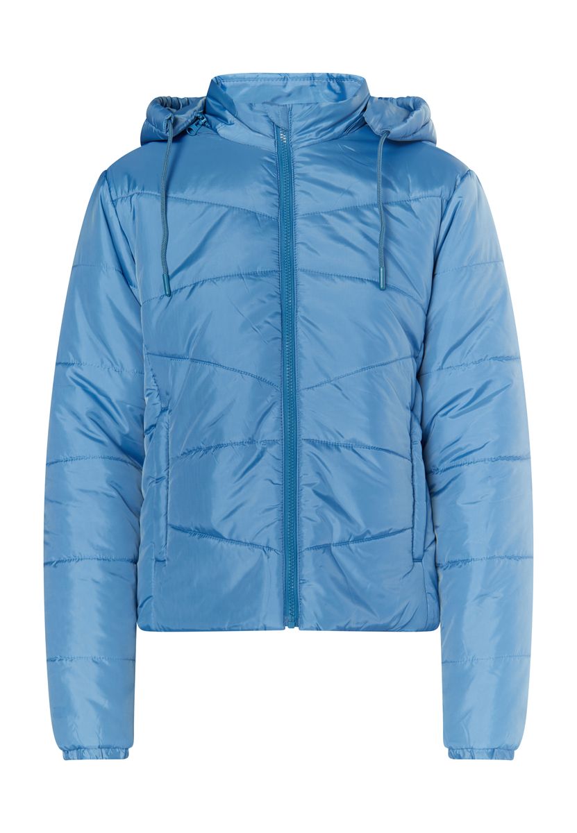 Wattierte Pufferjacke mit Kapuze
