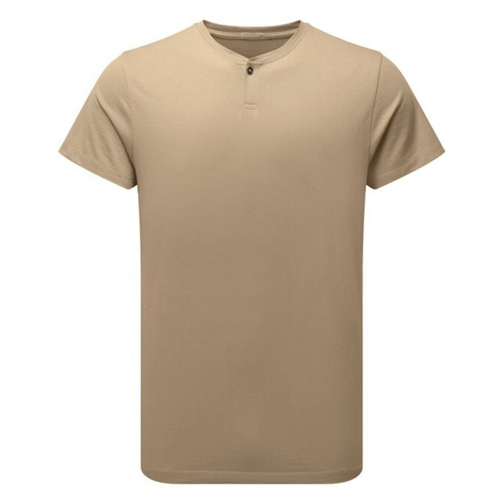 Herren Kurzarm Henley T-Shirt