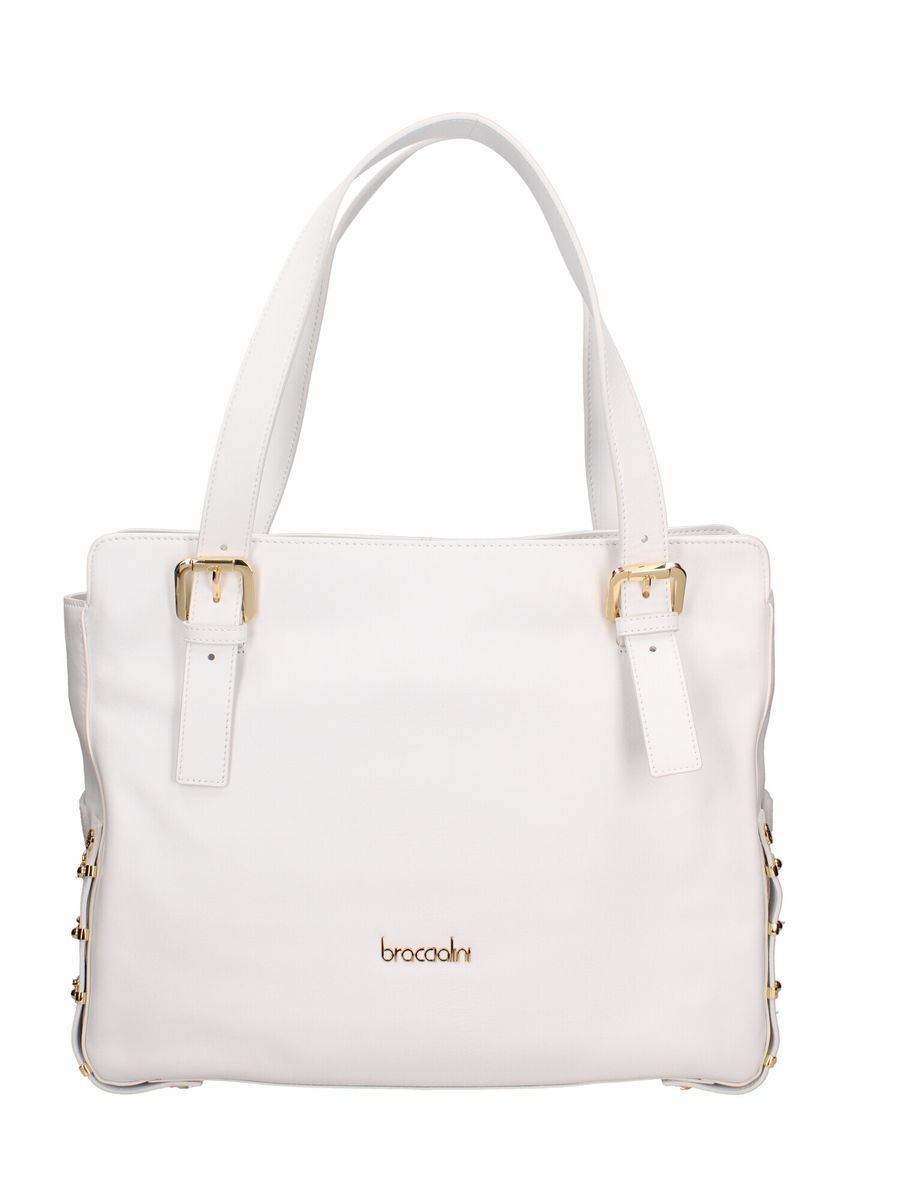 Weiße Handtasche aus Kunstleder