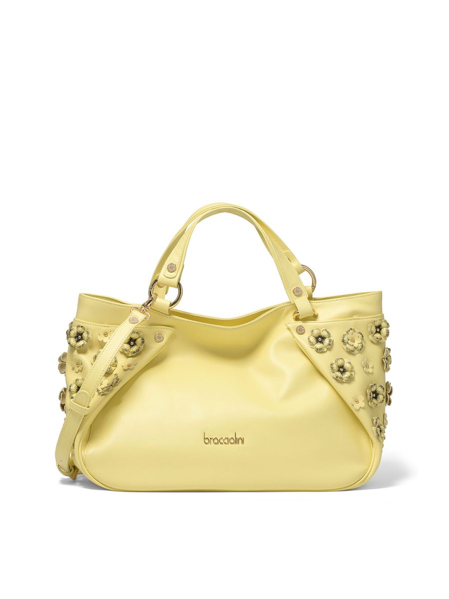 Weiße Handtasche aus Kunstleder