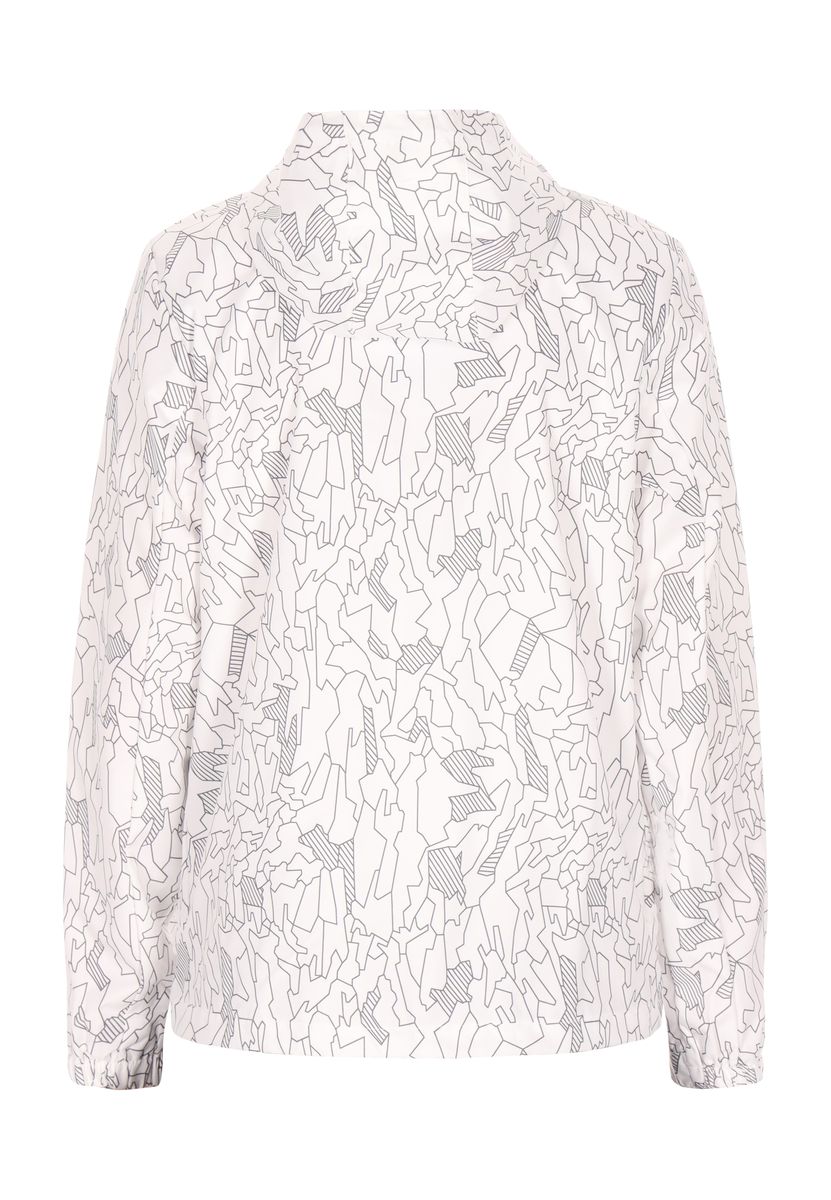 Leichte Kapuzenjacke mit botanischem Print