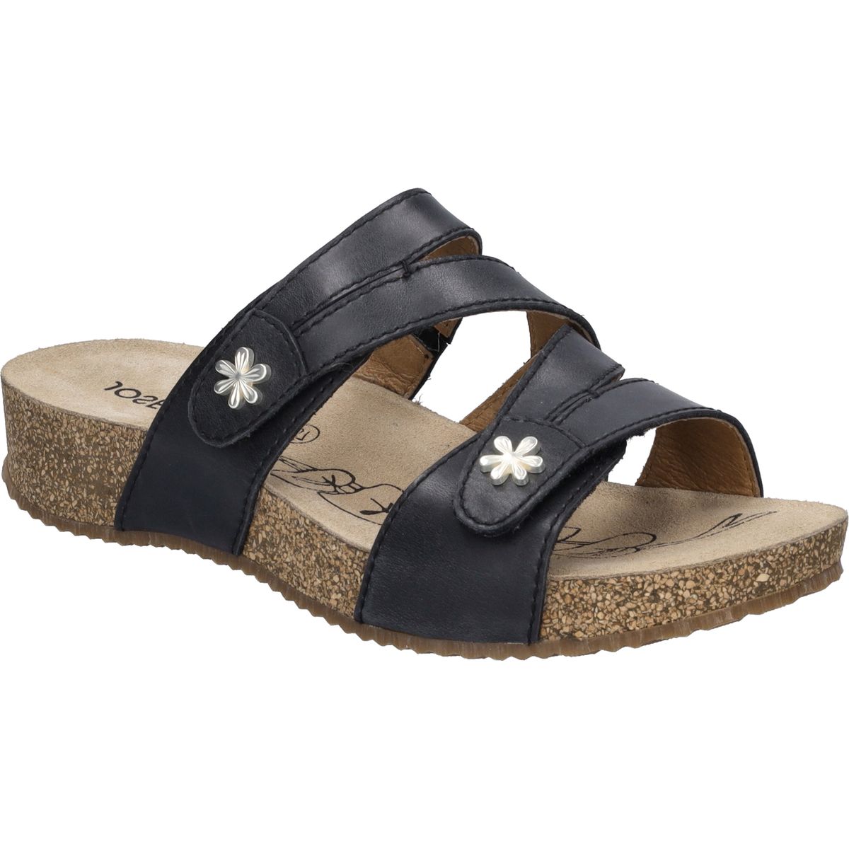 Bequeme Leder-Pantolette für Damen