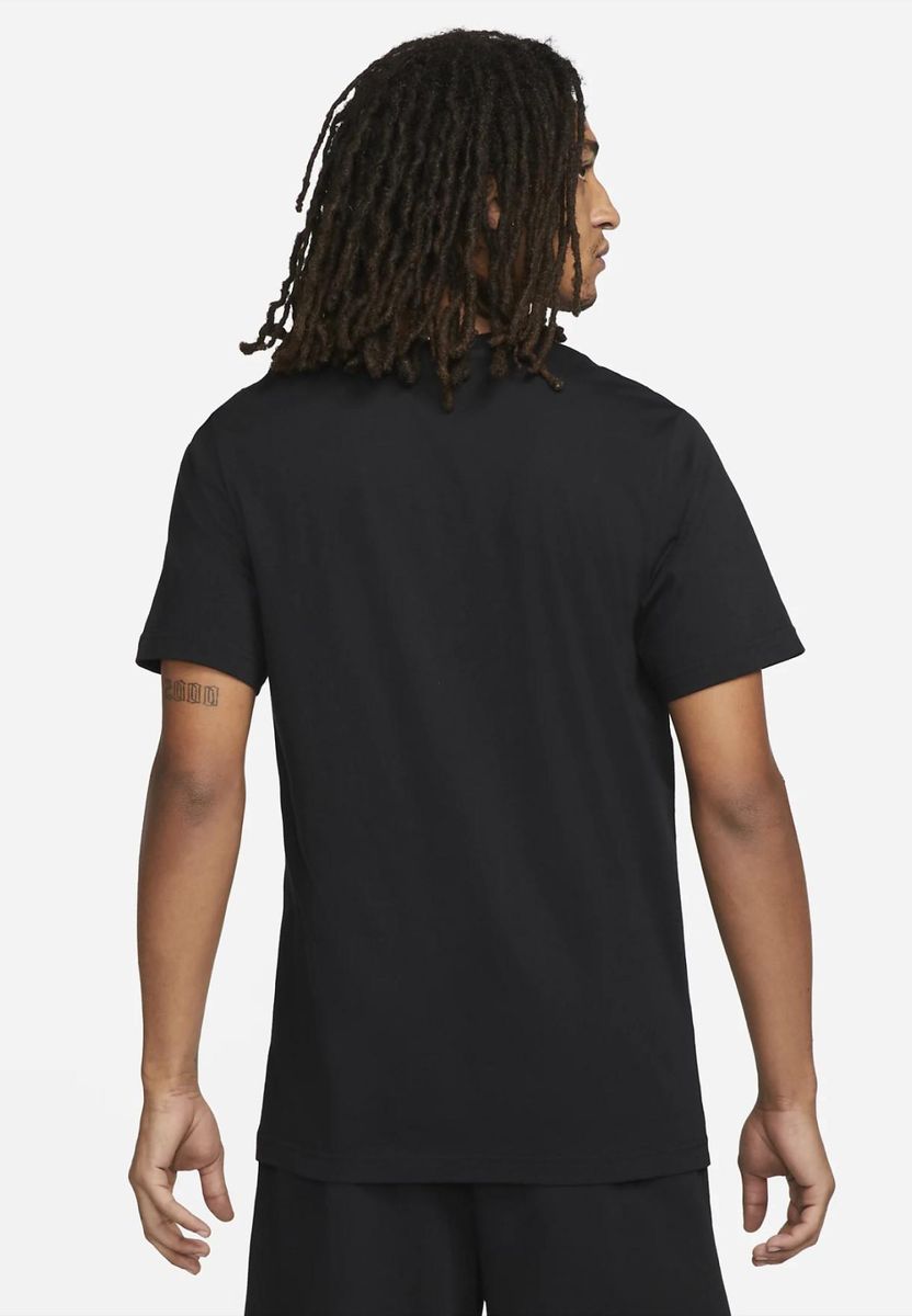 Grafik-T-Shirt mit gestreiftem Logo