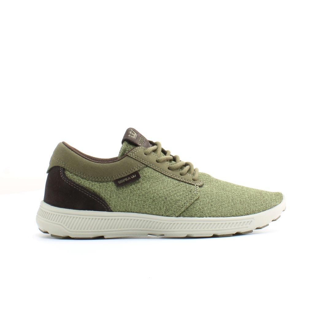 Herren Low-Top Sneaker aus grünem Textil