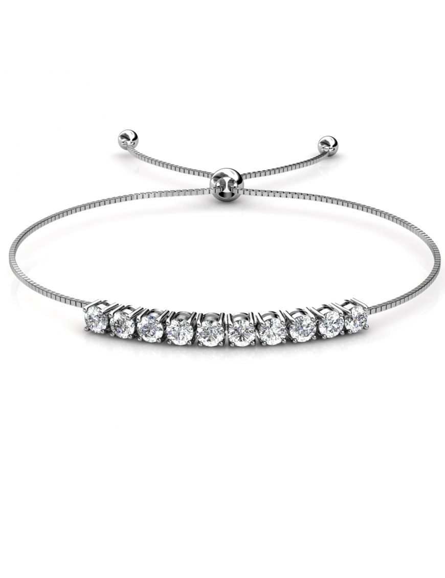 Funkelndes Rundkristall Schmuckset