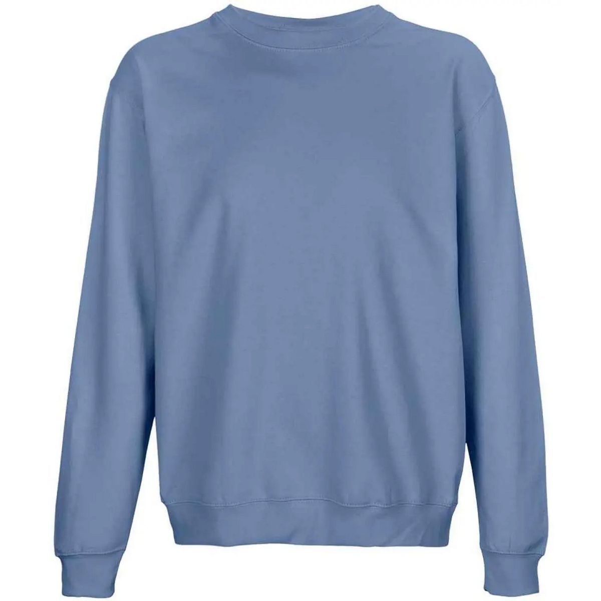 Unisex einfarbiges Sweatshirt mit Rundhalsausschnitt