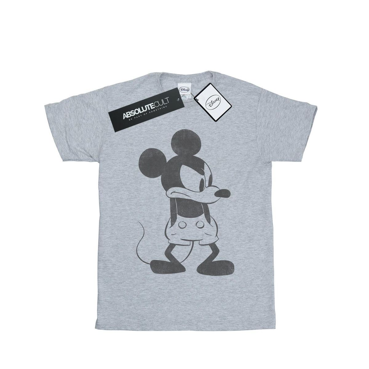 Disney - "Mickey Mouse Angry" T-Shirt für Herren (Grau)