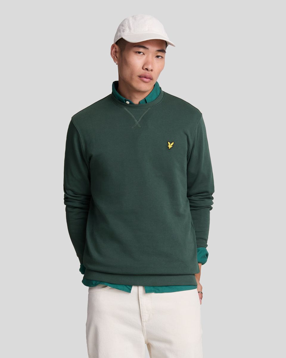 Klassisches Baumwoll-Sweatshirt mit Rundhalsausschnitt