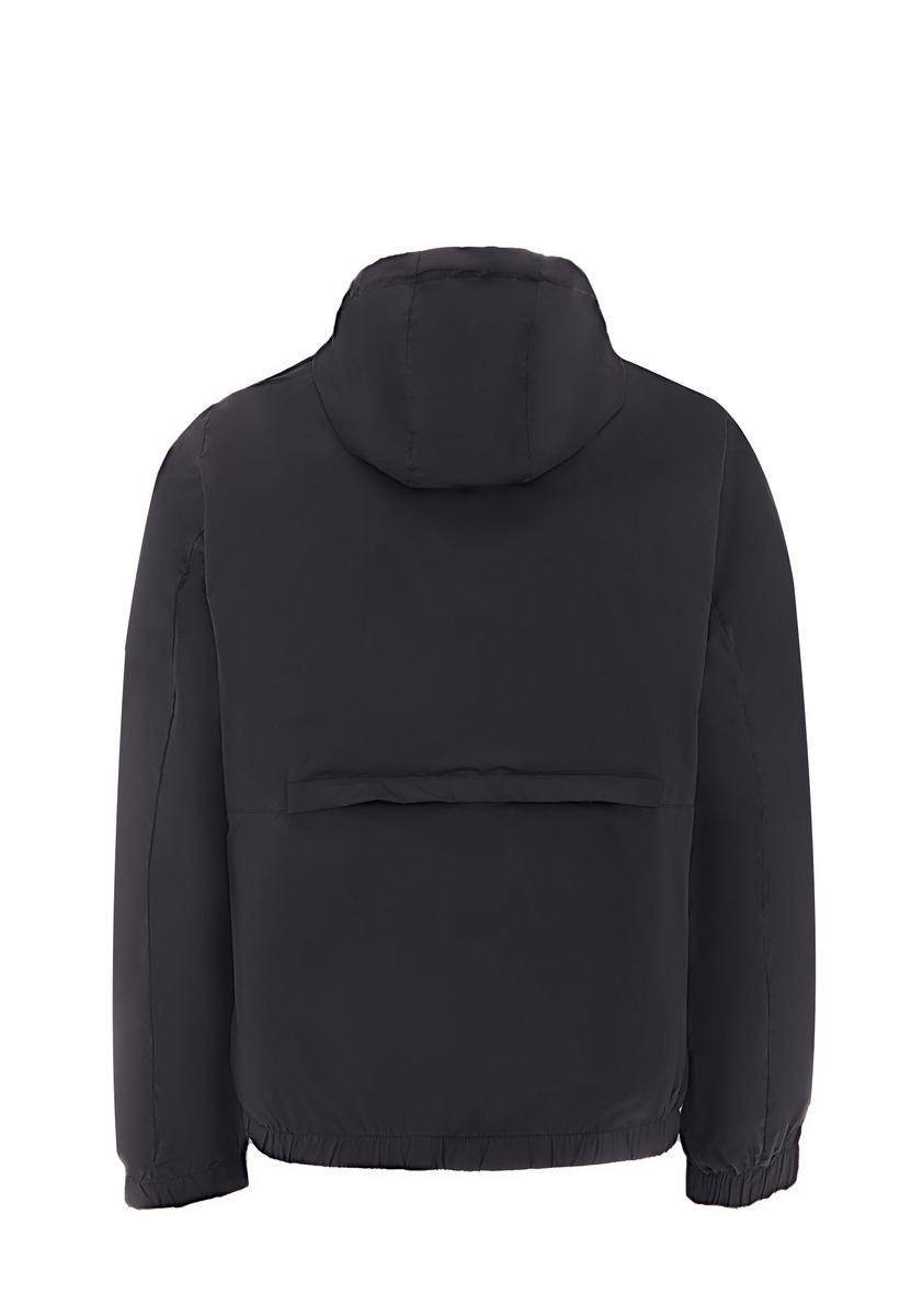 Minimalistische Zip-Jacke mit versteckter Kapuze
