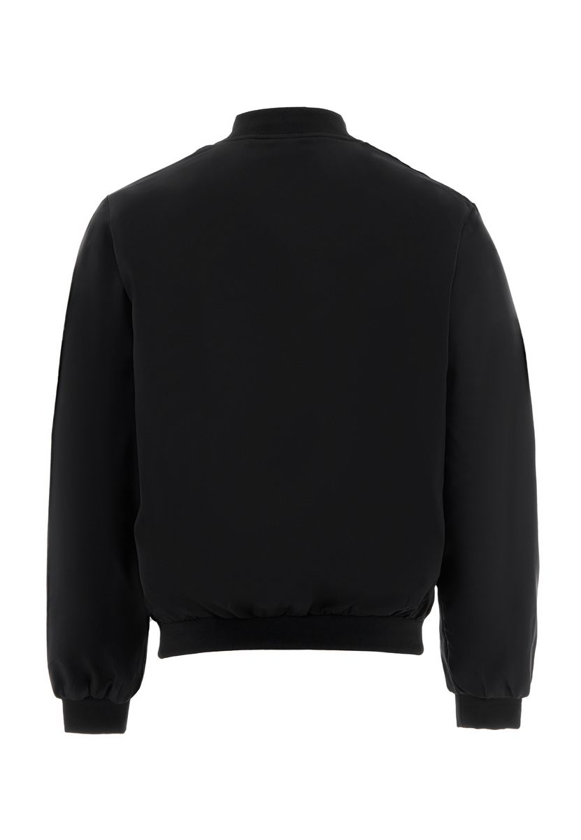 Minimalistische Zip-Jacke mit versteckter Kapuze
