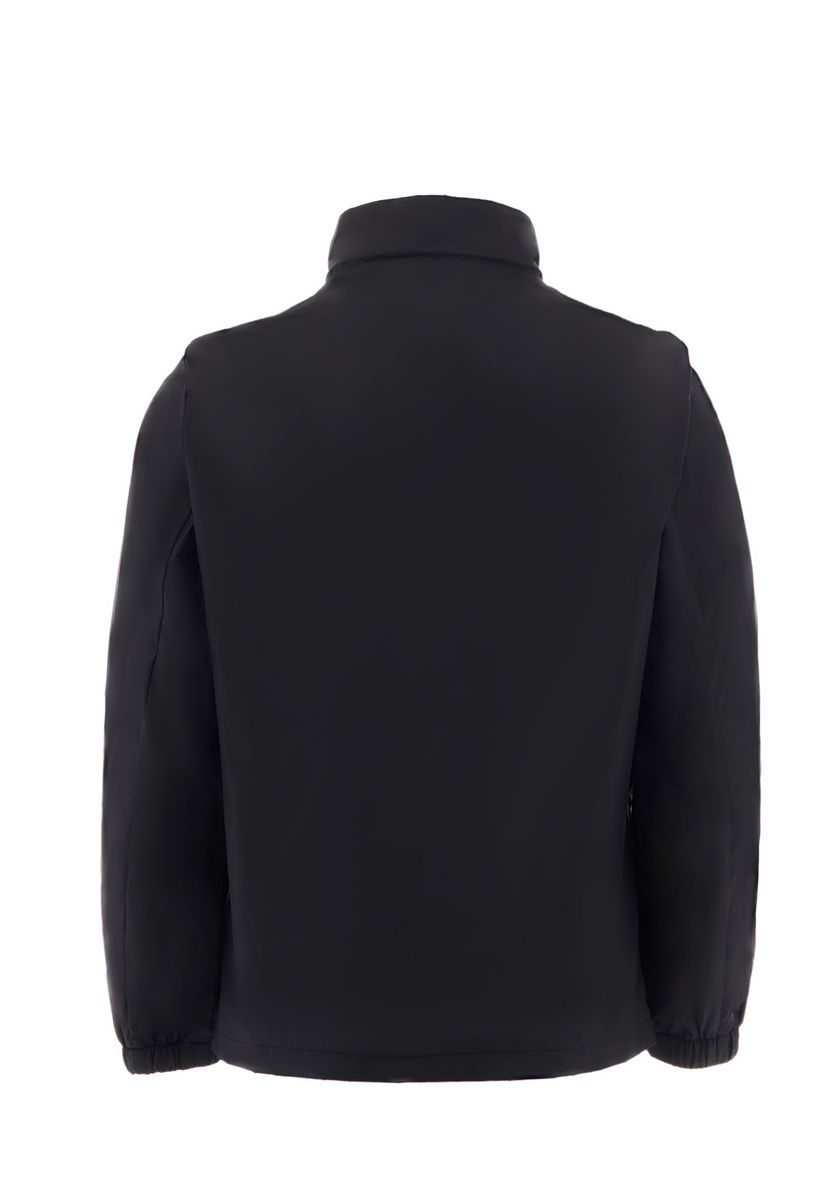 Minimalistische Zip-Jacke mit versteckter Kapuze