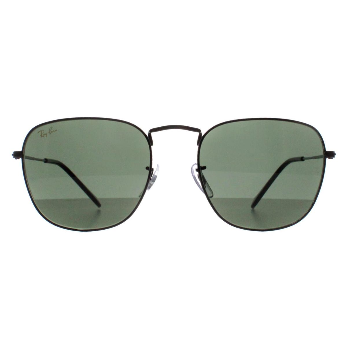 Quadratische Sonnenbrille mit grünem Gläsern