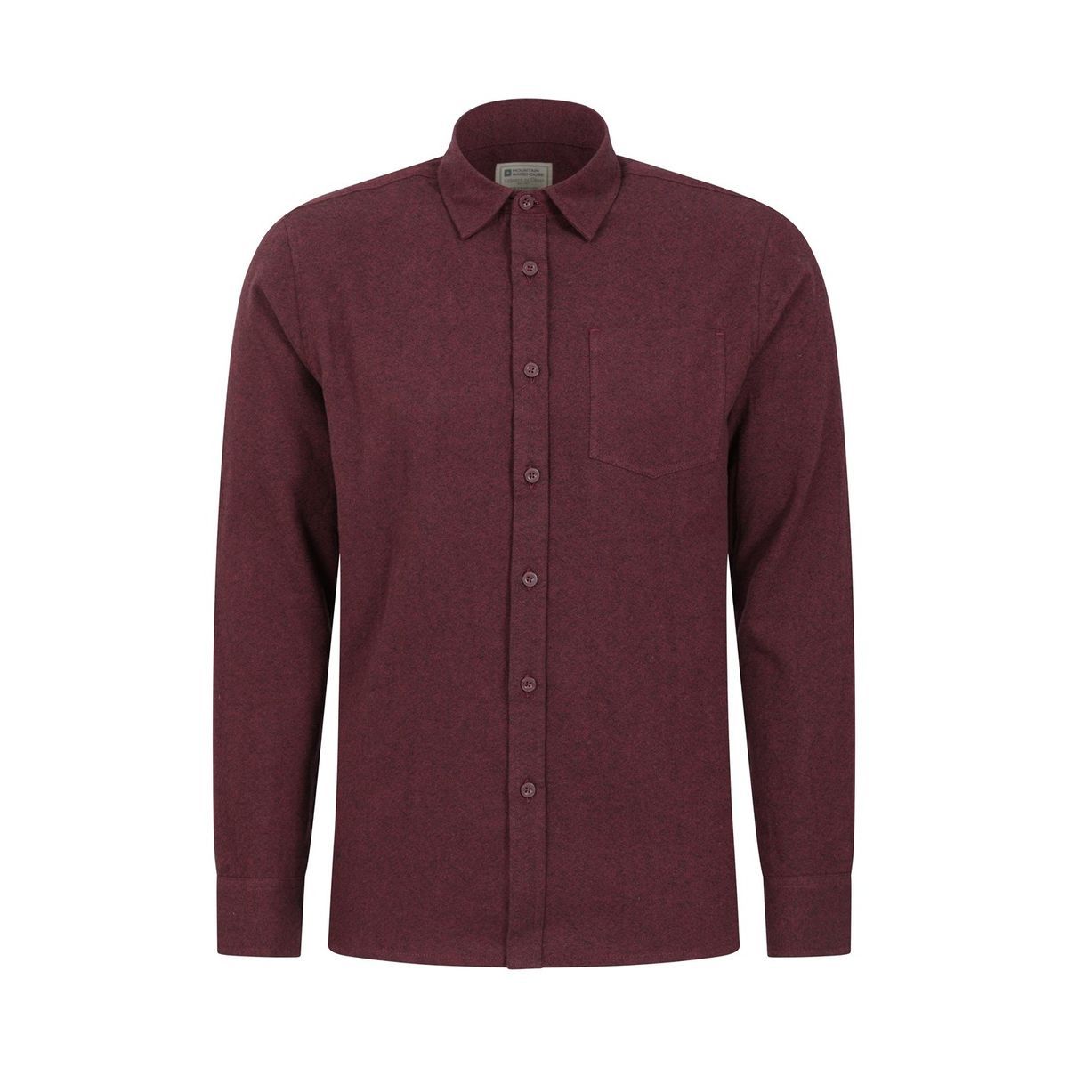 Herren Langarm Melange Hemd