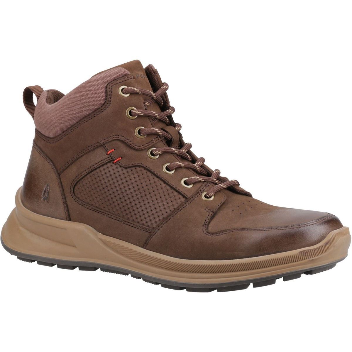 Hush Puppies Arnie Leder Herren Stiefel Braun