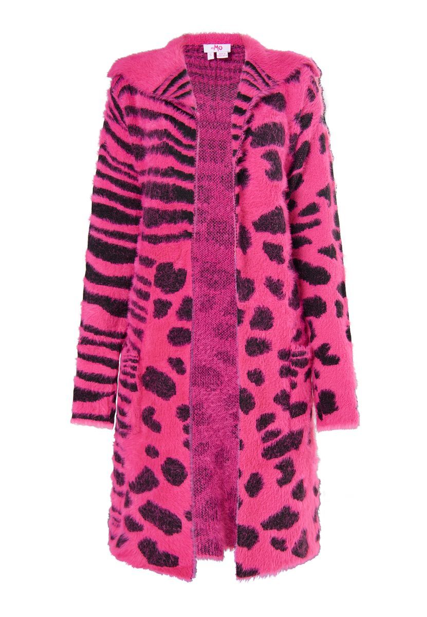 Mymo Strickcardigan Damen Rosa