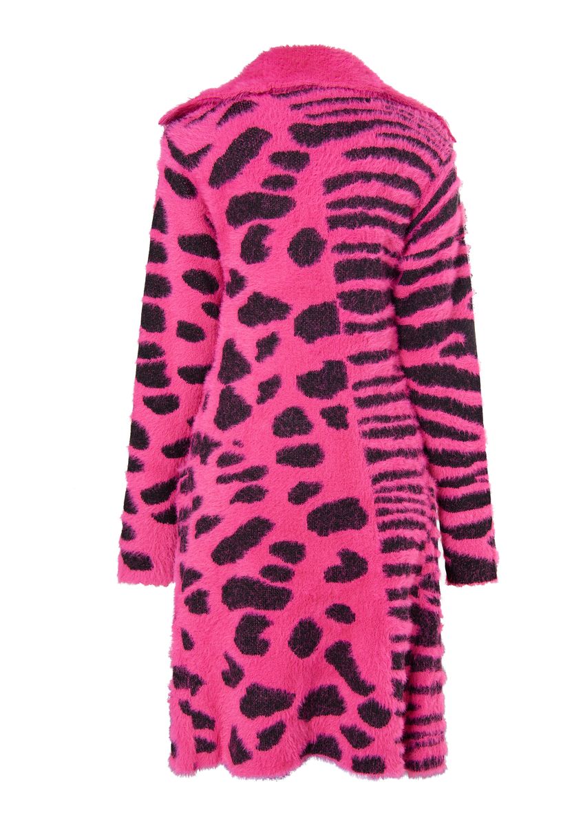 Cardigan mit Tierprint-Mustermix
