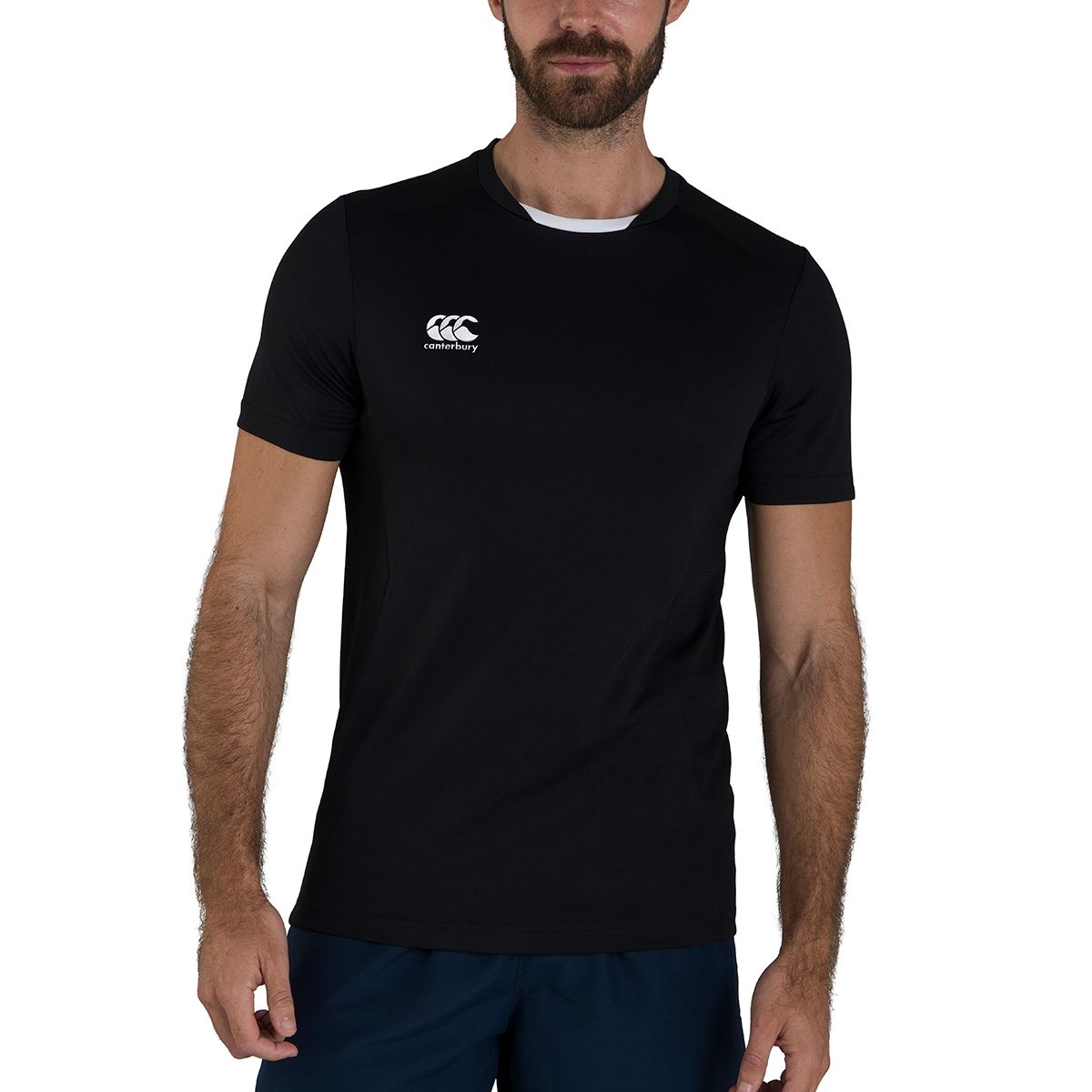Funktionelles Mesh-T-Shirt mit Rundhalsausschnitt