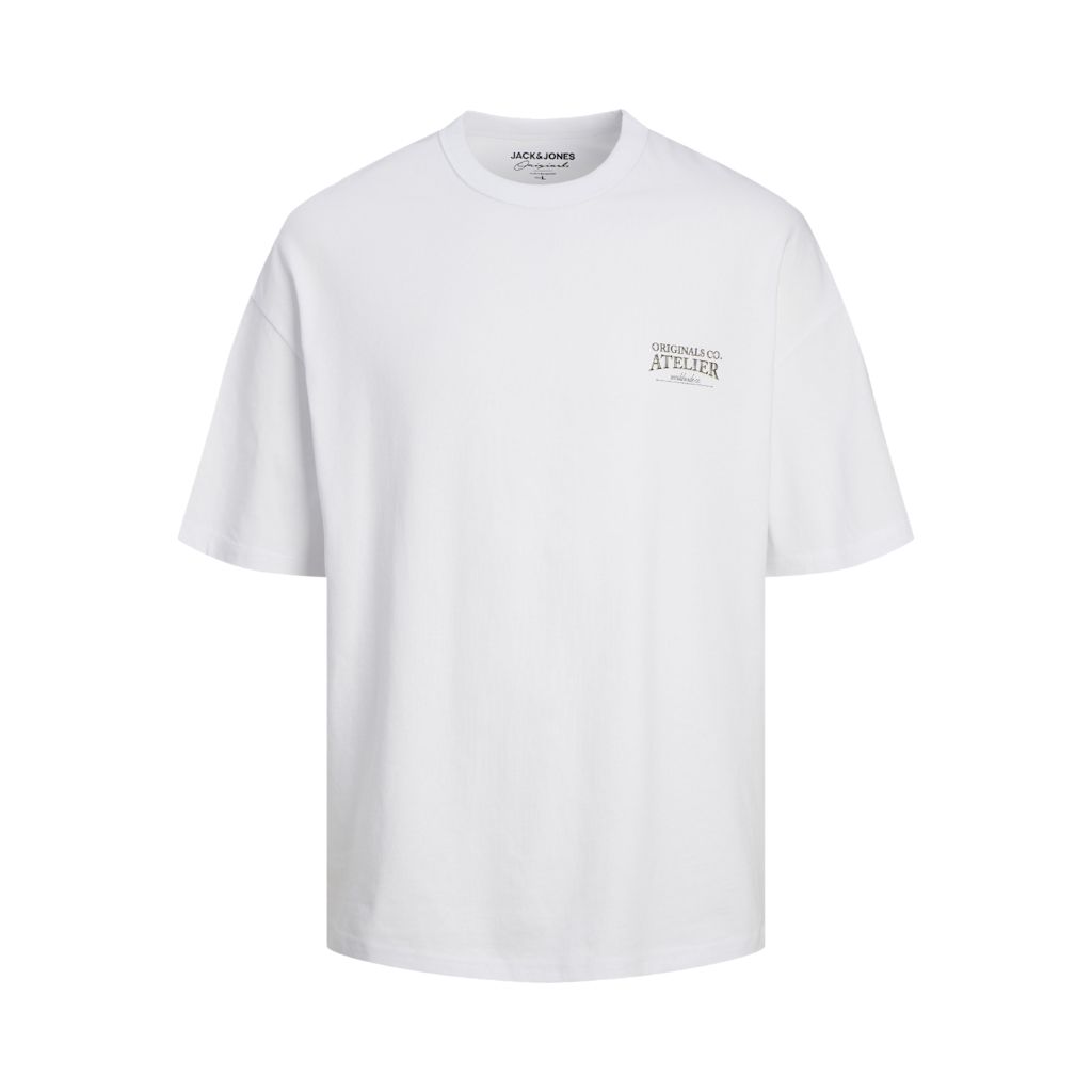 Oversize Baumwoll T-Shirt mit Aufdruck