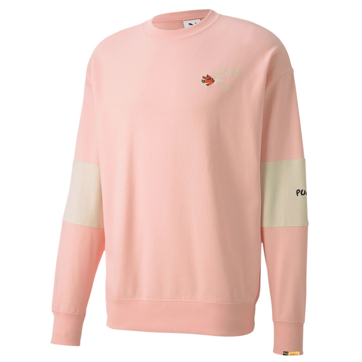 Grafik-Rundhals-Sweatshirt mit Ärmeldetail