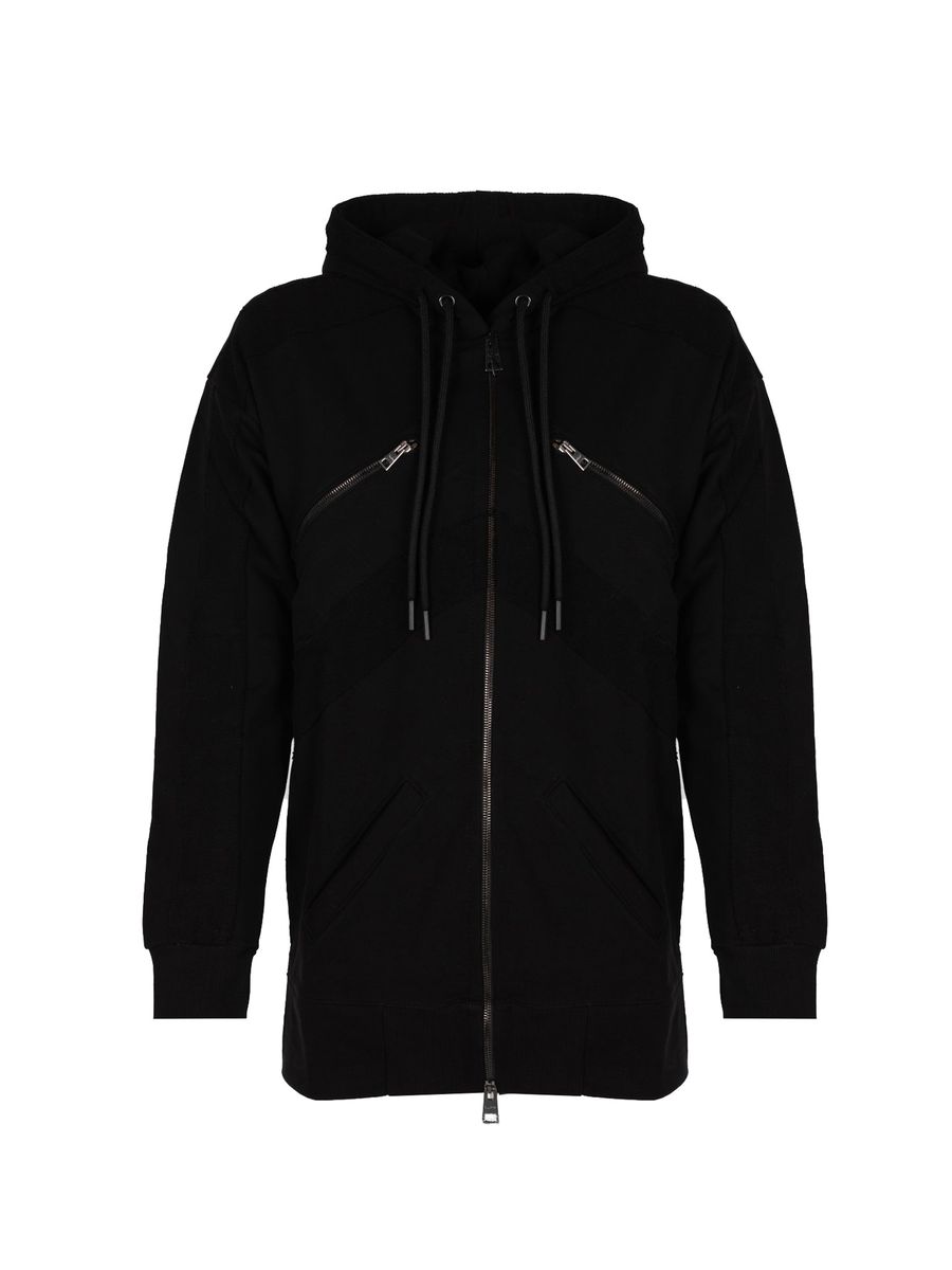 Herren-Kapuzenpullover mit Reißverschluss und Taschen