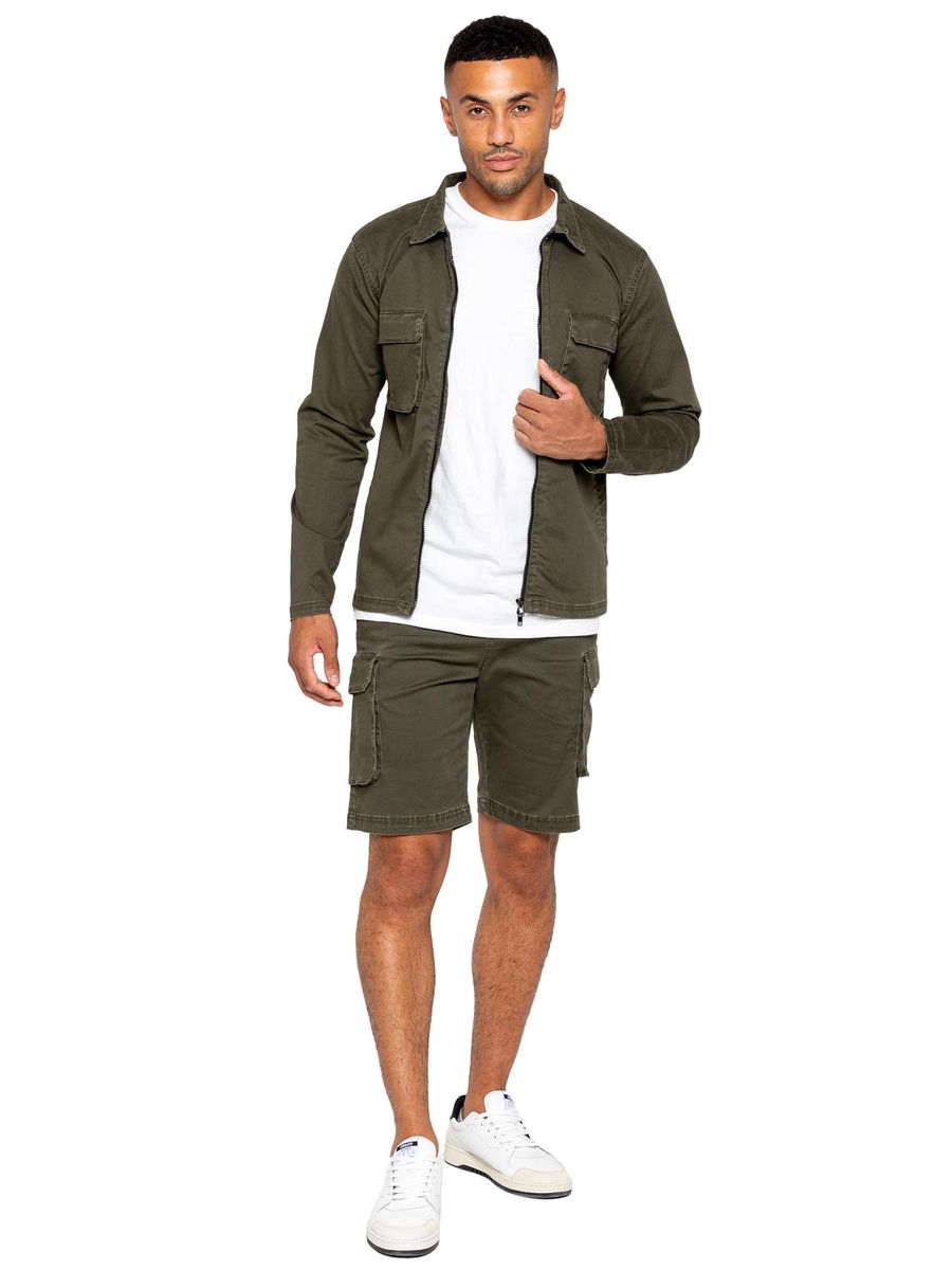 Herren Khaki Cargo Outfit Set