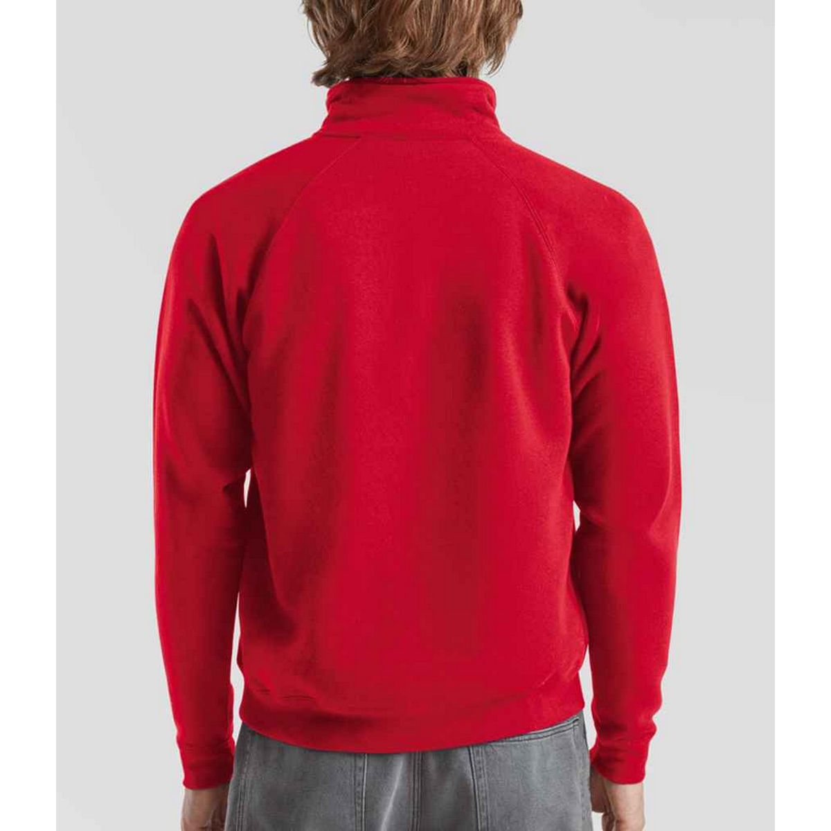 Premium Sweatshirt mit halbem Reißverschluss