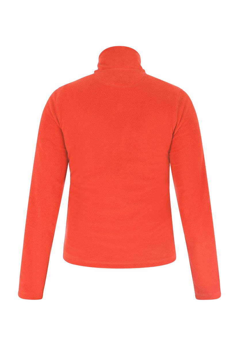 Leuchtender Fleece-Pullover mit Halbreißverschluss