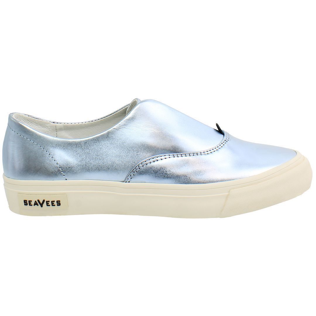 Metallic Leder Slip-On Sneaker