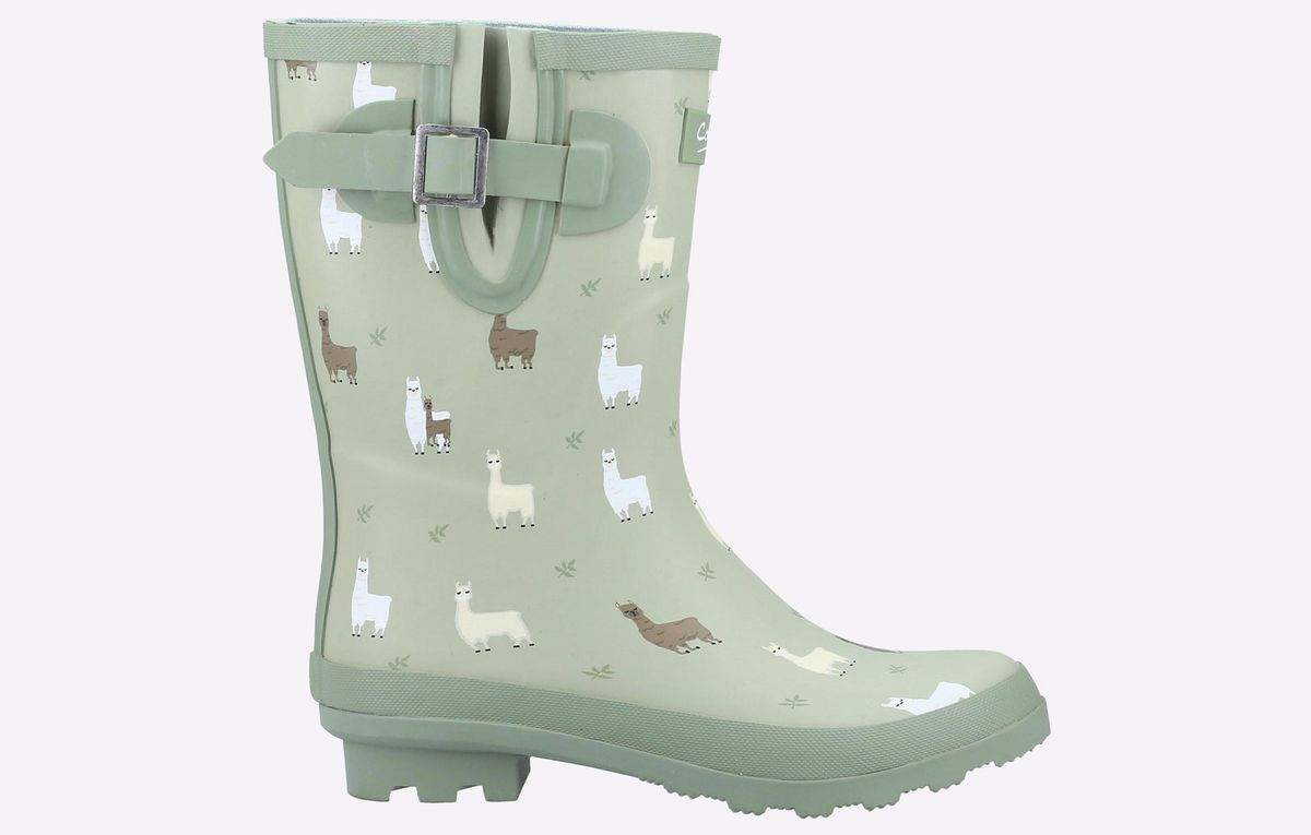 Cotswold Farmyard Mid Gummi-Alpaka-Gummistiefel