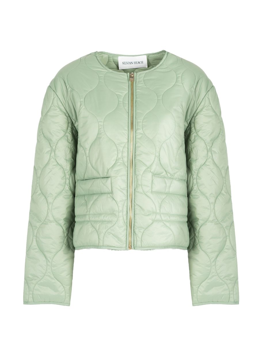 Gesteppte Cropped Jacke mit Taschen