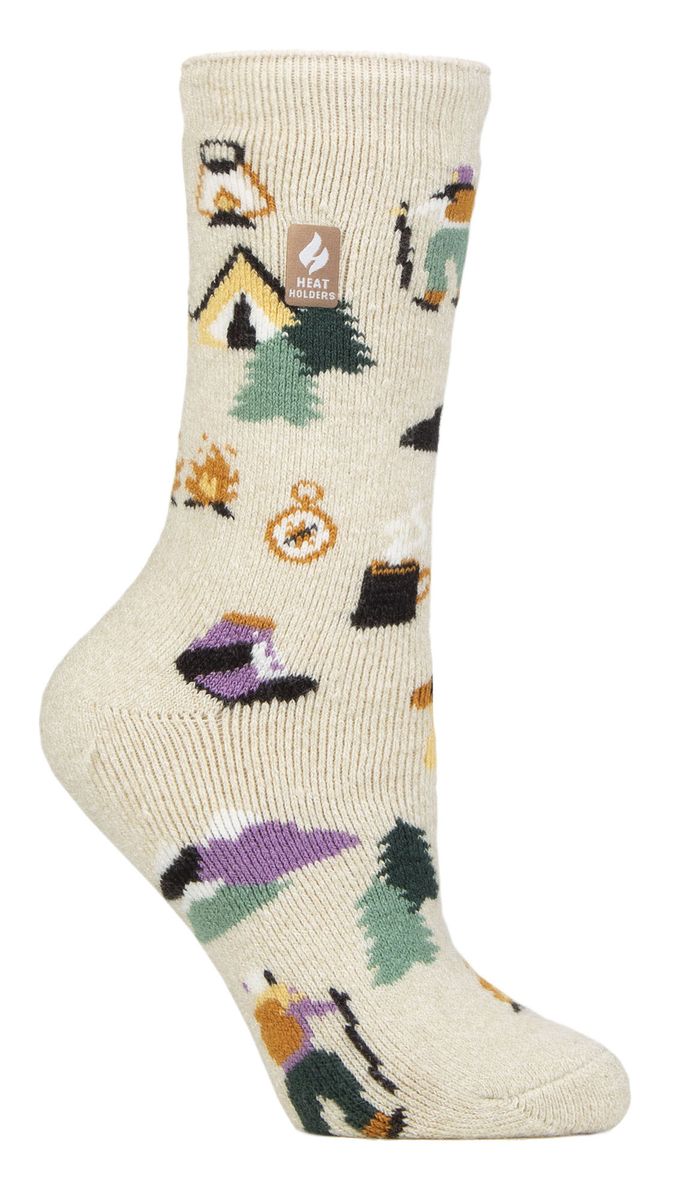Womens Fun Hobby Socken | Heat Holders Lite | Novelty Winter Fleece gefüttert Thermosocken - Walking