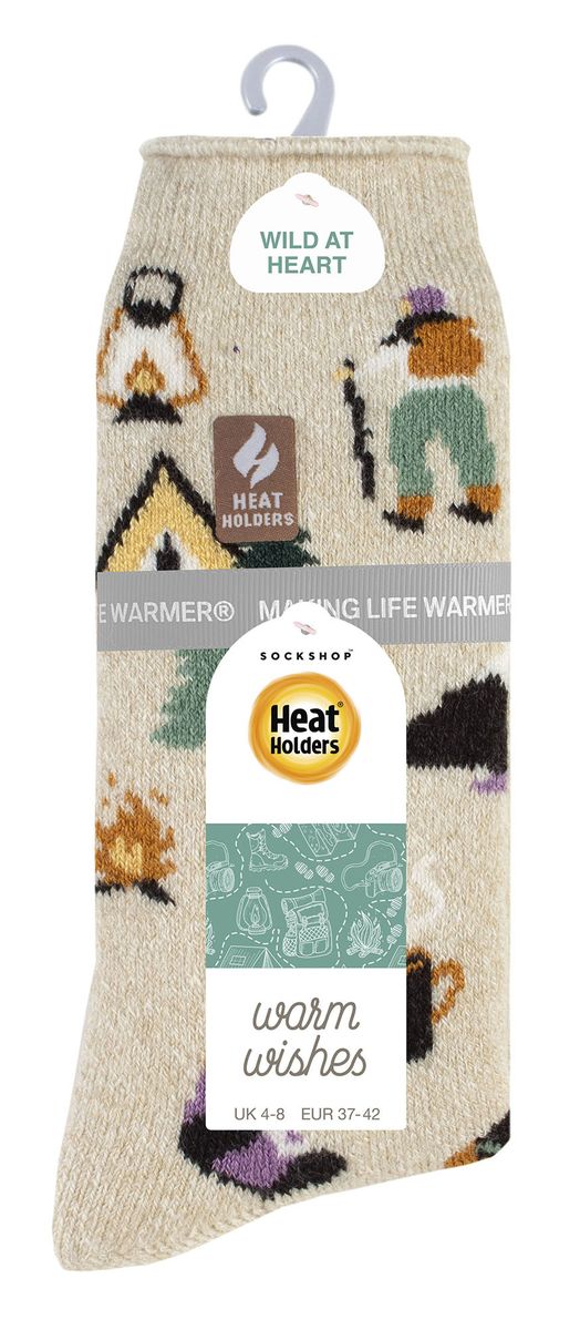 Wärmende Outdoor-Socken mit Naturmotiven