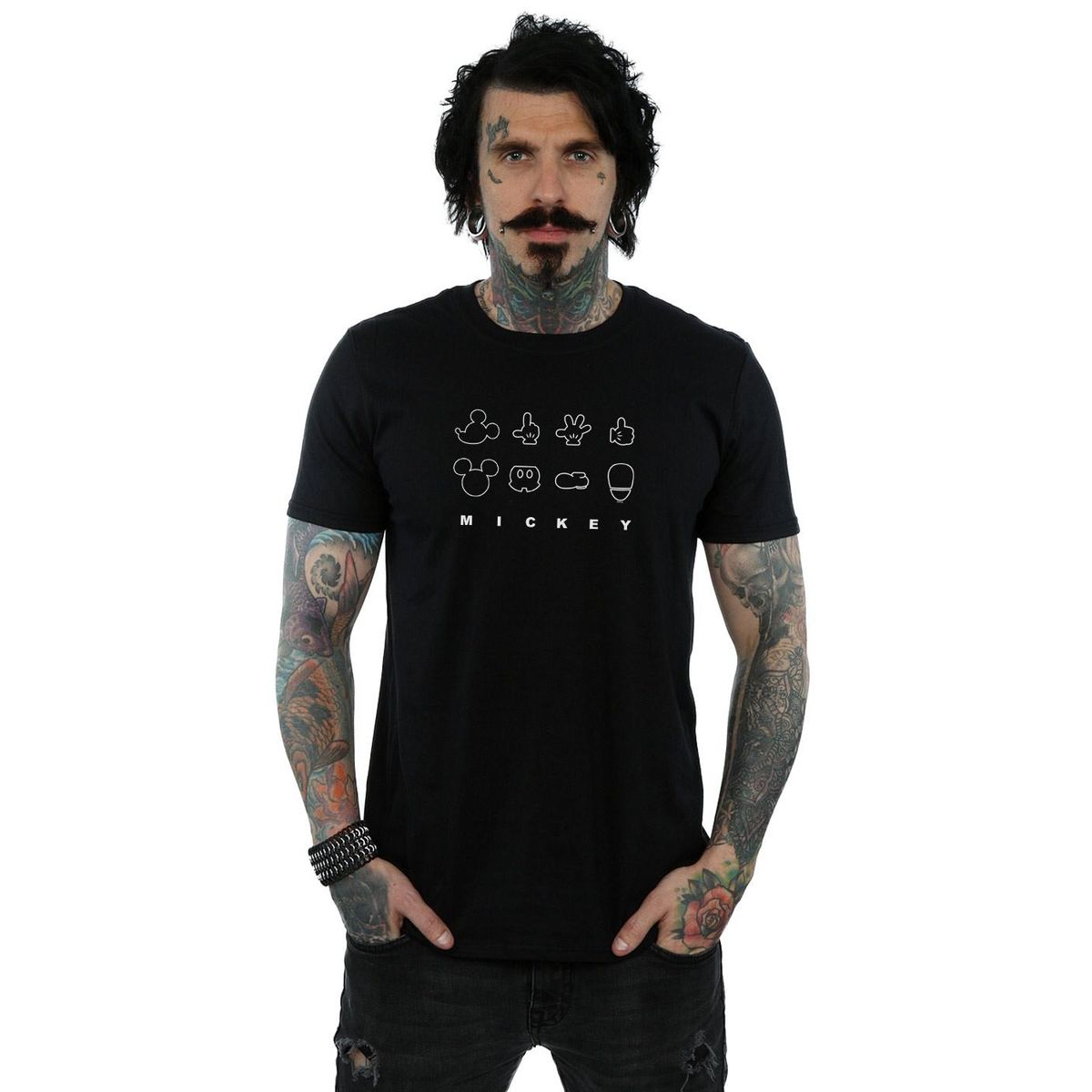 Mickey Mouse Dekonstruiertes T-Shirt