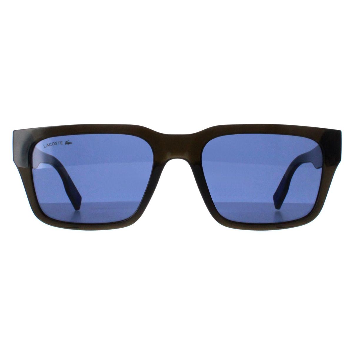 Dunkelgraue Sonnenbrille mit quadratischem Rahmen
