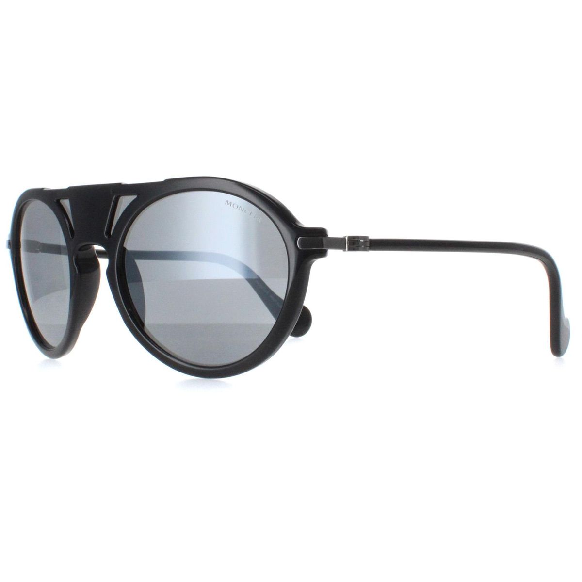 Verspiegelte Sonnenbrille mit Doppelsteg