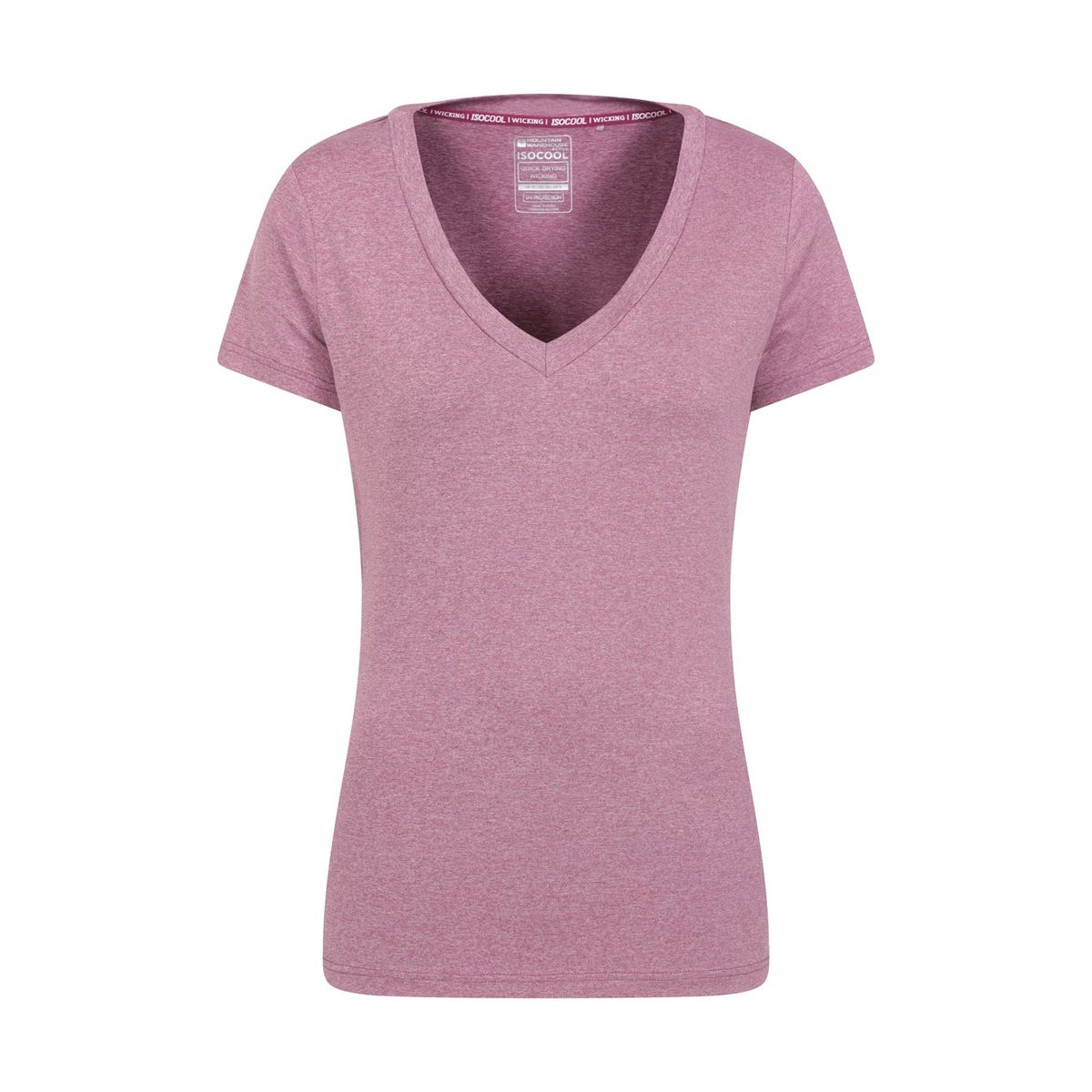 Mountain Warehouse Damen/Damen Vitality V Neck T-Shirt (Rosa)