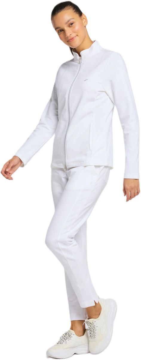 Taillierte Sweatjacke mit Reißverschluss