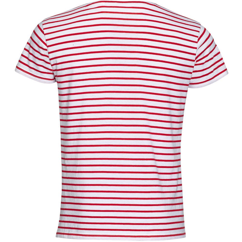 Klassisches Maritimes Gestreiftes Baumwollshirt