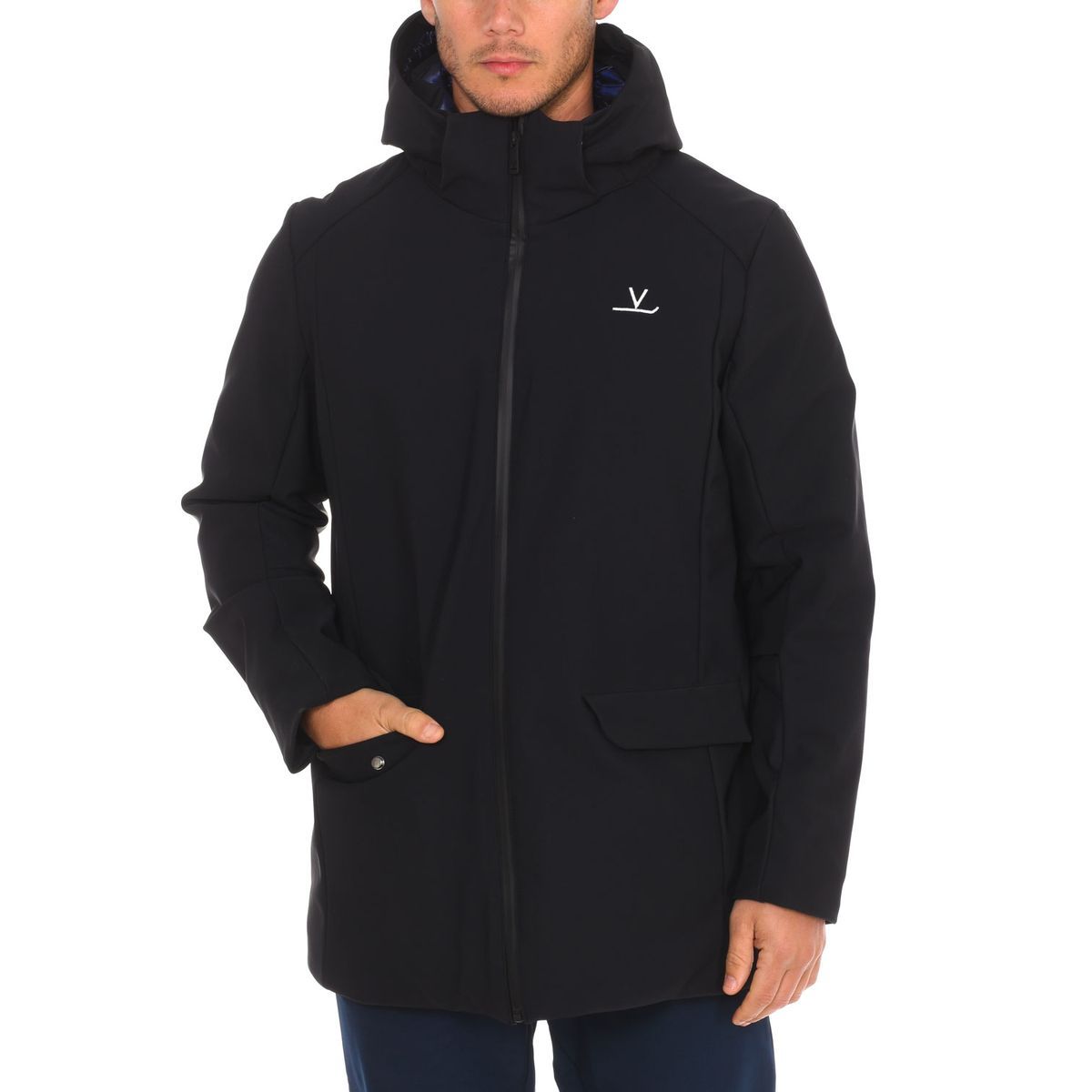 Wasserdichte Herrenjacke mit Kapuze