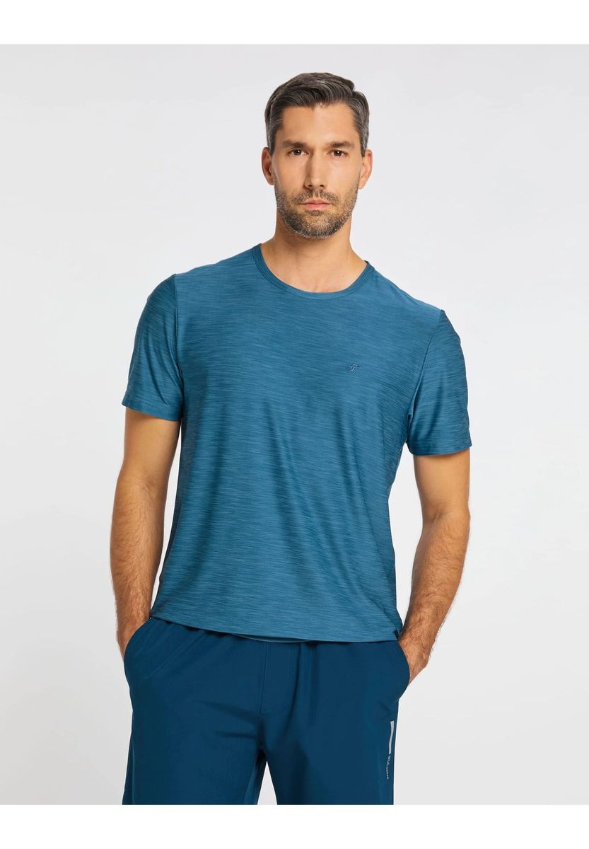 Feuchtigkeitstransportierendes Melange Sport T-Shirt