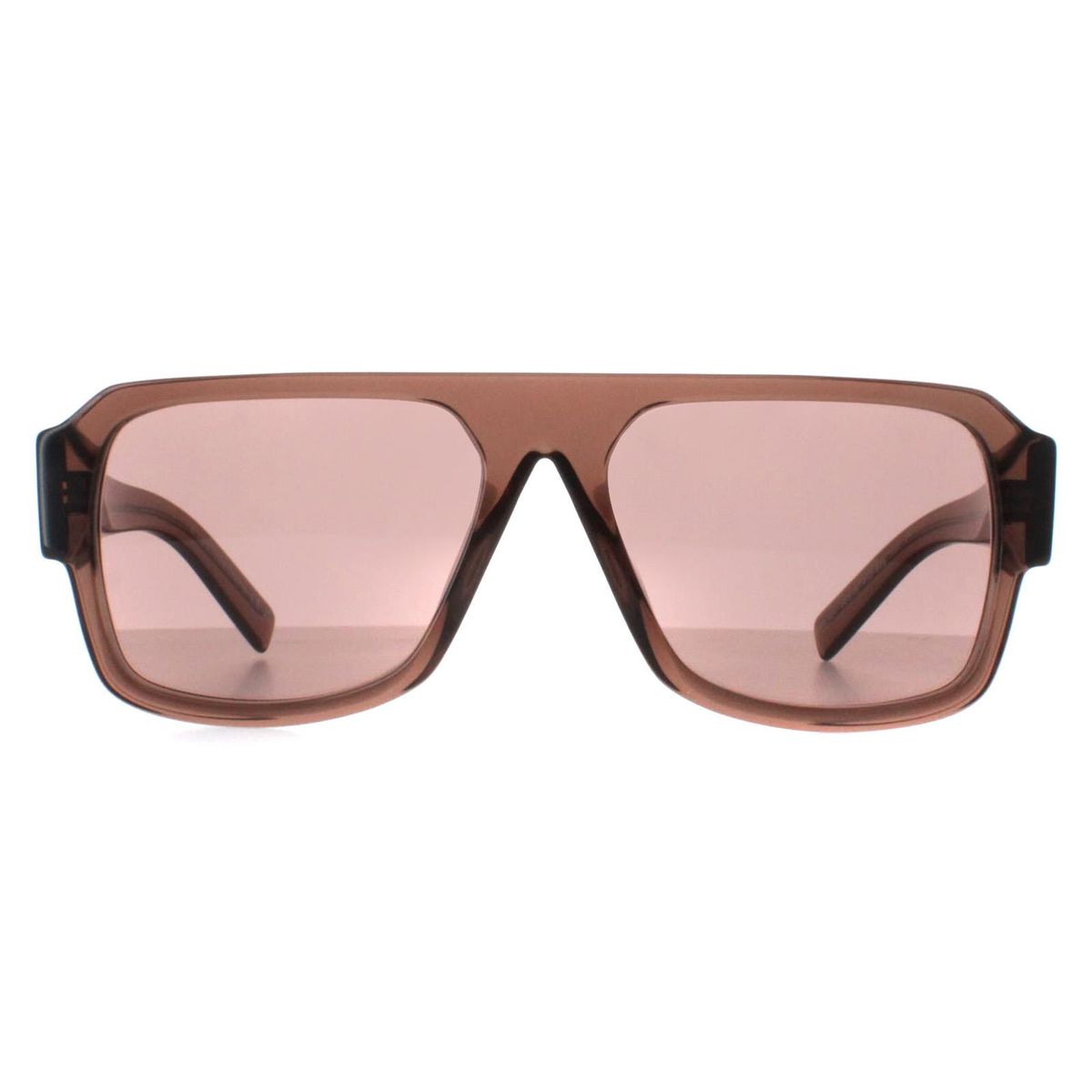 Moderne Rechteckige Sonnenbrille in Braun