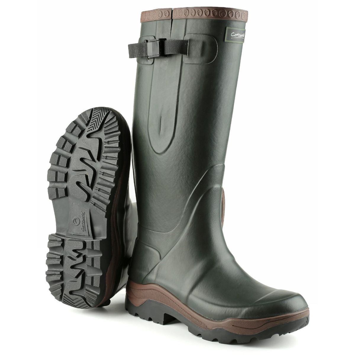 Cotswold Herren Kompass Neopren Gummistiefel (Grün)
