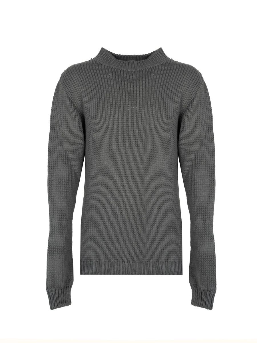 Herren Strickpullover mit hohem Kragen