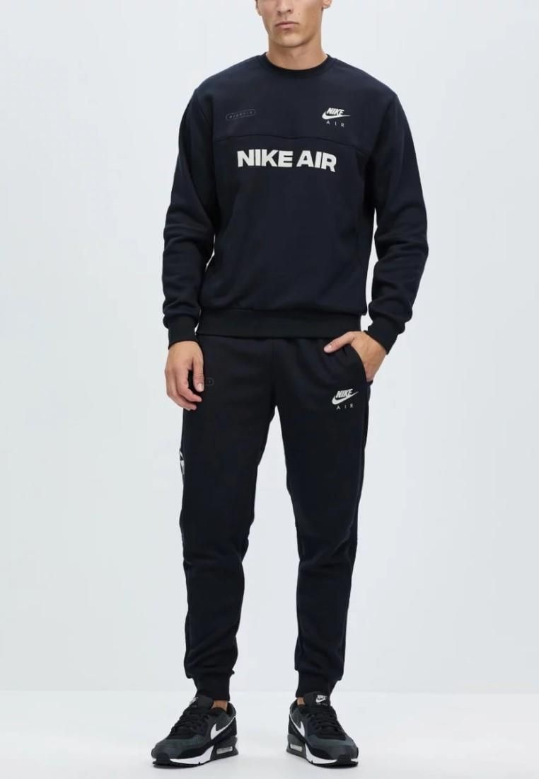Herren-Fleece-Sweatshirt mit Rundhalsausschnitt
