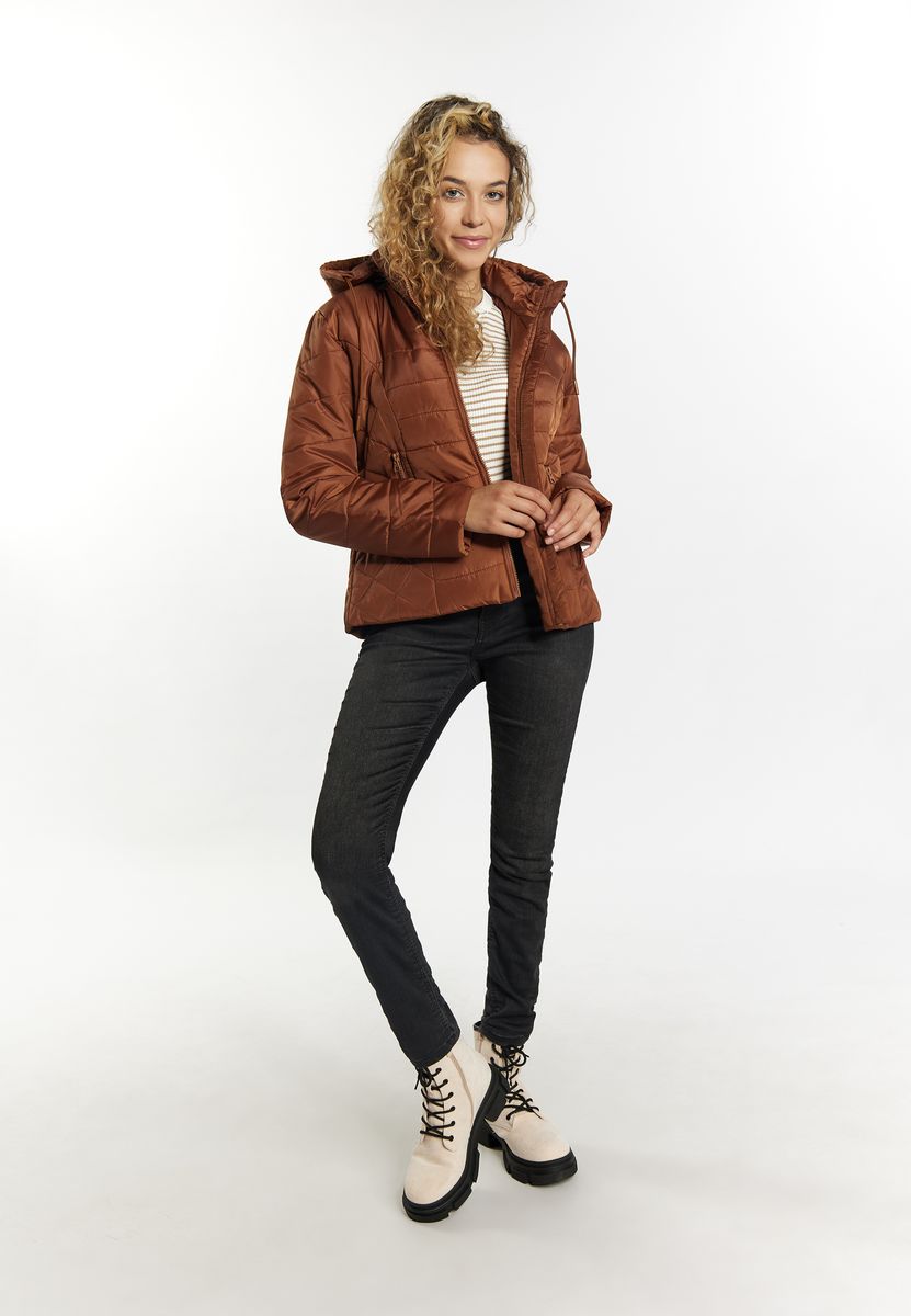 Leicht wattierte Steppjacke mit Kapuze