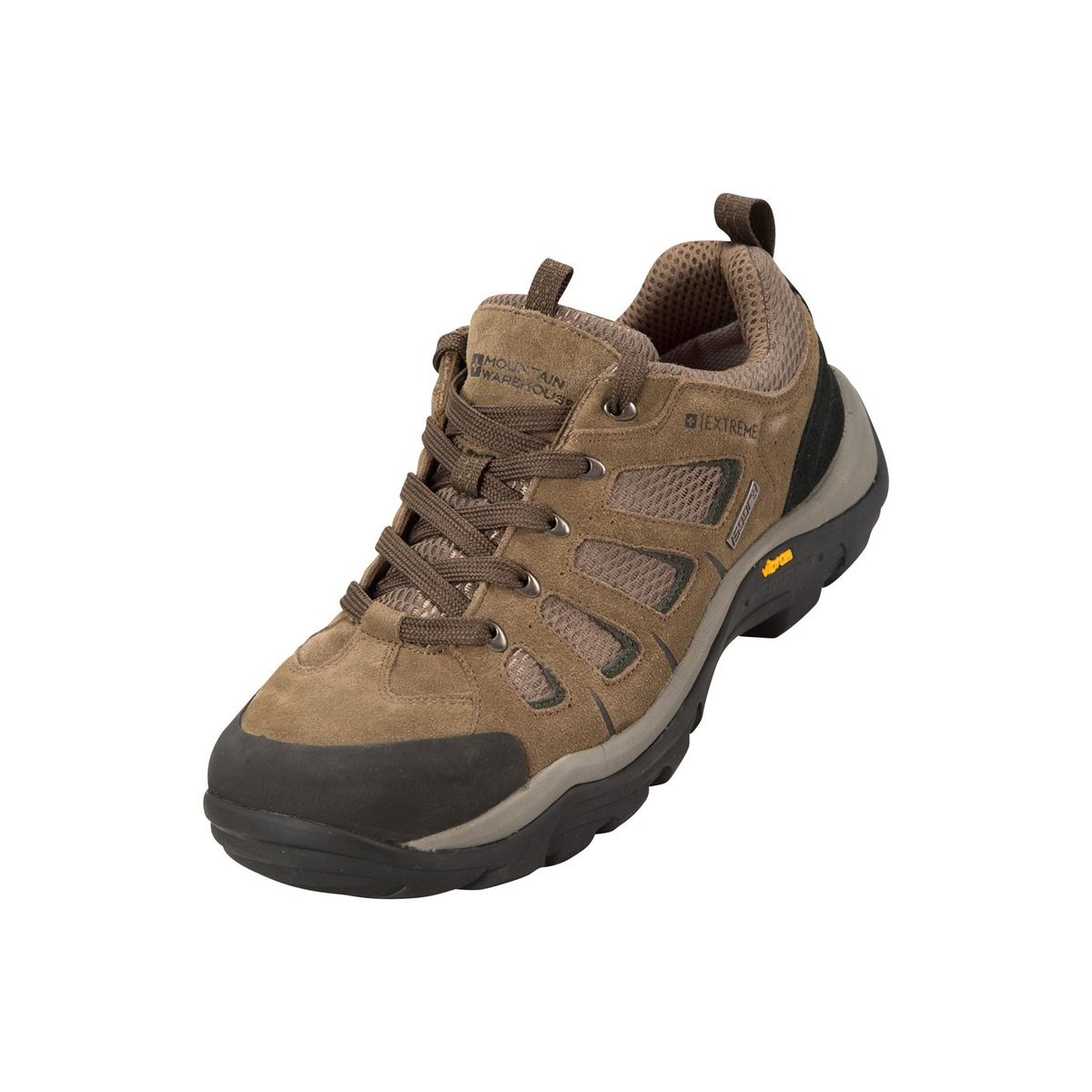 Mountain Warehouse Herren Field Extreme Wildleder wasserdichte Wanderschuhe (Khaki)