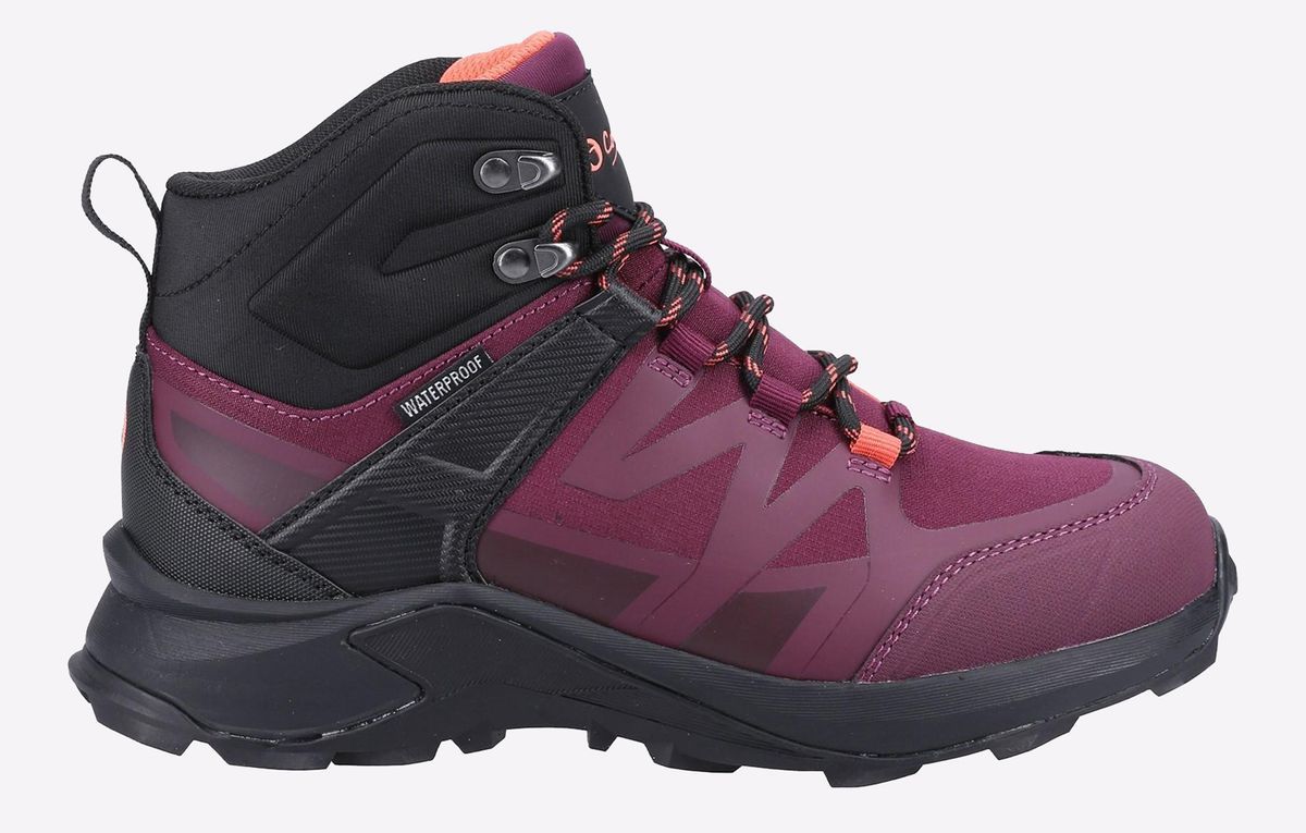 Cotswold Horton Maschen Damen Burgund Wanderstiefel